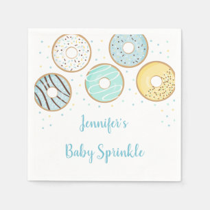 Serviette En Papier Bébé Bébé de Donut Bleu