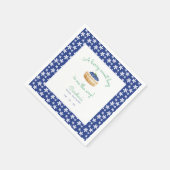 Serviette En Papier Bébé Berry Sweet Boy Douche Blueberry (Coin)