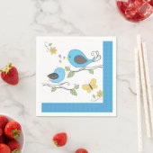 Serviette En Papier Bébé Birdies Douche serviettes-garçon (En situation)
