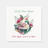 Serviette En Papier Bébé blanc Grand Piano Considérant (Devant)