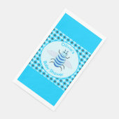 Serviette En Papier Bébé Bleu mignon Baby shower d'abeilles (Coin)