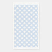Serviette En Papier Bébé Bleu Pays Style En vichy Motif (Devant)
