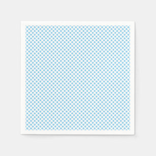Serviette En Papier Bébé bleu sur blanc petit format papier Pois