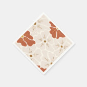 Serviette En Papier Bébé Boho Super rétro en fleur (Coin)