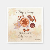 Serviette En Papier Bébé brasse automne baby shower (Devant)