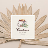 Serviette En Papier Bébé brasse Baby shower brun café