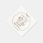 Serviette En Papier Bébé brasse Baby shower café Napkin (Coin)