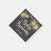 Serviette En Papier Bébé brasse barbecue Baby shower couples serviette (Coin)