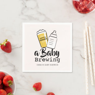 Serviette En Papier Bébé brasse de la bière Rose Bouteille de bébé Sho