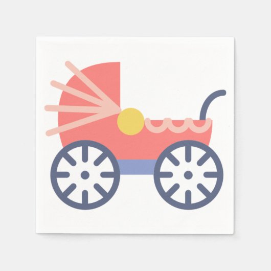 Serviette En Papier bébé buggy (Devant)