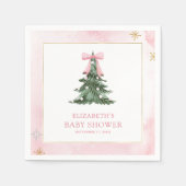 Serviette En Papier Bébé C'est froid dehors Baby shower de la cave ros (Devant)