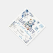 Serviette En Papier Bébé c'est froid dehors mignon Baby shower d'hiver (Coin)