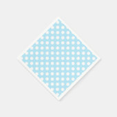 Serviette En Papier Bébé clair Bleu & Blanc Pois fête d'anniversaire (Coin)