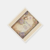 Serviette En Papier Bébé dans le baby shower en fleur (Coin)