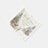 Serviette En Papier Bébé d'hiver Il fait froid, Baby shower de flocons (Coin)