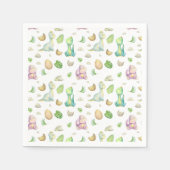 Serviette En Papier Bébé Dinosaure (Devant)