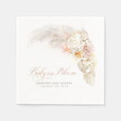 Serviette En Papier Bébé en fleur Baby shower Fleurs douces en fleur (Devant)