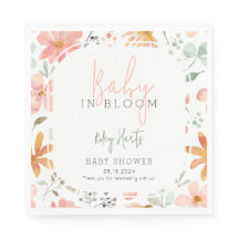 Bébé En Fleur Baby shower Floral Printemps