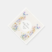 Serviette En Papier Bébé en fleur baby shower serviettes (Coin)