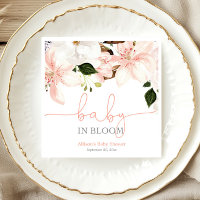 Bébé en Fleur blanc rose lys