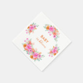 Serviette En Papier Bébé en Fleur douche fleurie d'été (Coin)