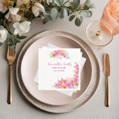 Serviette En Papier Bébé en Fleur douche fleurie d'été