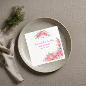 Serviette En Papier Bébé en Fleur douche fleurie d'été