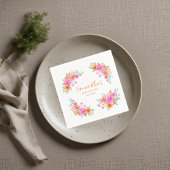 Serviette En Papier Bébé en Fleur douche fleurie d'été