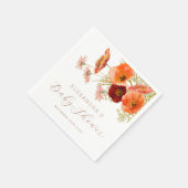 Serviette En Papier Bébé en Fleur Floral Baby shower Automne Personnal (Coin)