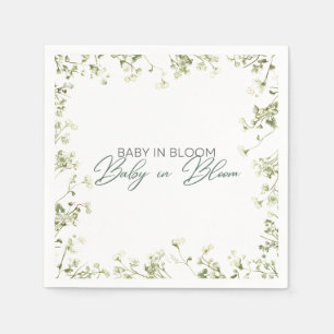 Serviette En Papier Bébé en fleur - Le souffle du bébé