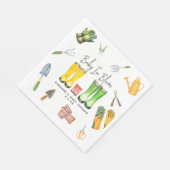 Serviette En Papier Bébé en fleur Red Rain Bottes Baby shower de jardi (Coin)