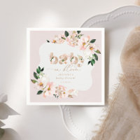 Bébé en fleur rose pâle fleur sauvage serviettes