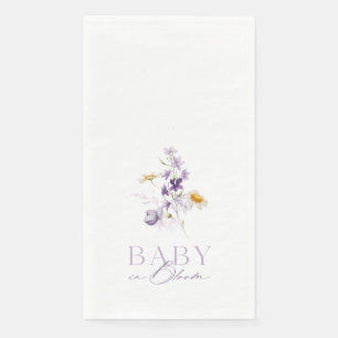 Serviette En Papier Bébé en fleurs
