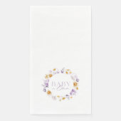 Serviette En Papier Bébé en fleurs (Devant)