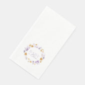 Serviette En Papier Bébé en fleurs (Coin)