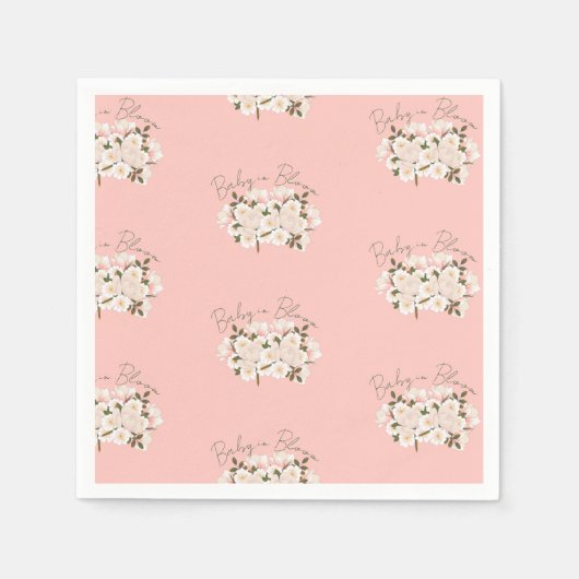 Serviette En Papier Bébé en papier d'enveloppement de fleurs pour Baby (Devant)