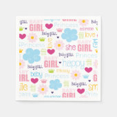 Serviette En Papier Bébé fille (Devant)