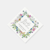 Serviette En Papier Bébé fleur sauvage dans le Baby shower en fleurs (Coin)