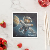 Serviette En Papier Bébé Garçon Astronaut Teddy Bear (En situation)