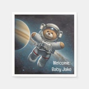 Serviette En Papier Bébé Garçon Astronaut Teddy Bear