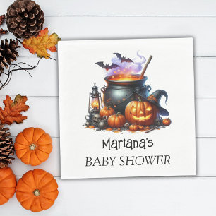 Serviette En Papier Bébé Halloween est en train de brasser la Fête Pré