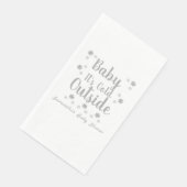 Serviette En Papier Bébé Il fait froid dehors (Coin)