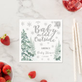 Serviette En Papier Bébé il fait froid dehors | Baby shower d'argent d (En situation)