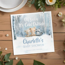 Bébé, il fait froid dehors Blue Forest Baby Shower