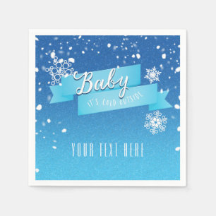 Serviette En Papier Bébé il fait froid dehors Fêtes de Noël Serviettes