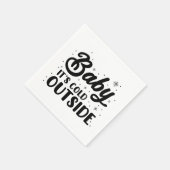 Serviette En Papier Bébé Il fait froid dehors, Noël Cadeaux de vacance (Coin)