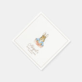 Serviette En Papier Bébé Lapin Baby Shower (Coin)