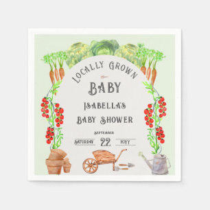 Serviette En Papier Bébé local, Baby shower agricole