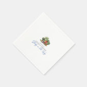 Serviette En Papier Bébé local sur le chemin - Légumes - Bleu (Coin)