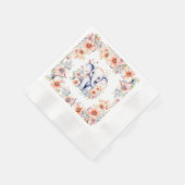 Serviette En Papier Bébé mignon Baby shower de fille d'éléphant (Coin)